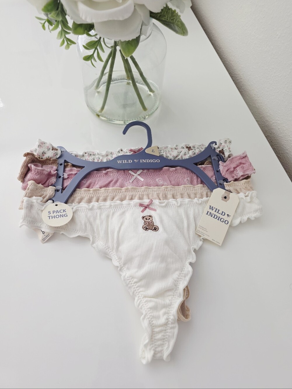 WILD INDIGO🧸 Brand New 5-Pack Thong SIZE L